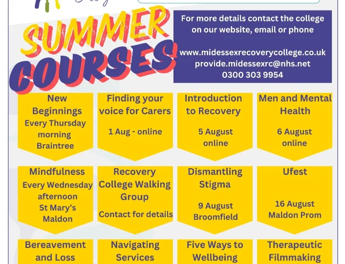 Mid Essex Recovery College Summer Courses (1) (1)